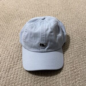 Vineyard Vines Sky Blue Cap with Whale Emblem
